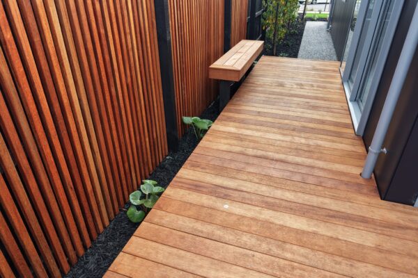White flower garden planting for new build landscaping